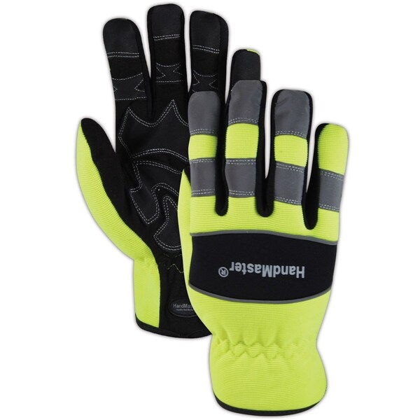 Magid Mechanics Gloves, M, Hi-Viz Yellow MECH106M - main